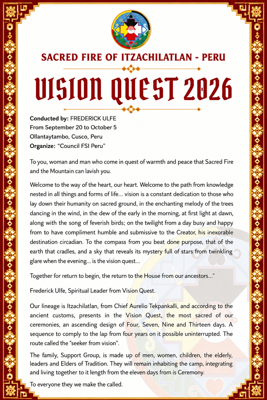 Retreat Brochure page 1
