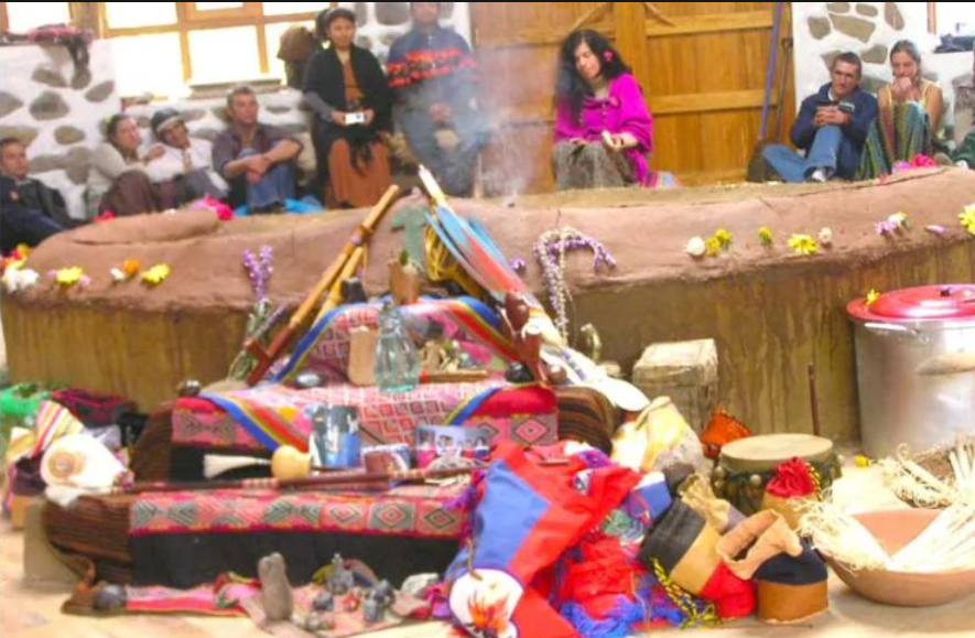 Ceremony around the fire